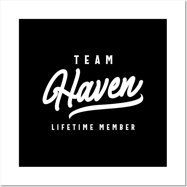 Team Haven Lifetime Member Personalized Name Wall Art by cidolopez